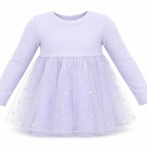 Dunnes Stores Girls Purple Embroidered Tutu Dress 18-24 Months