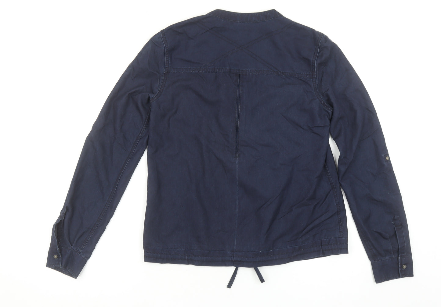 Mavi Womens Blue Viscose Tunic Blouse XS Long Sleeve Casual Top