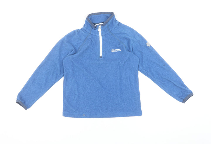 Regatta Boys Blue Fleece 1/4 Zip Pullover Sweatshirt 7-8 Years