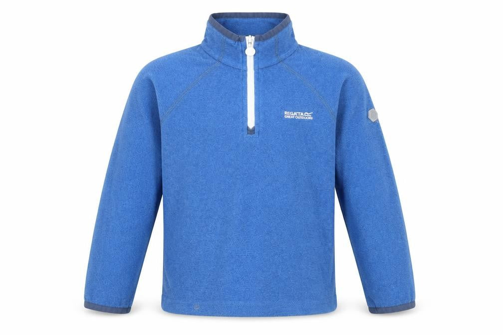 Regatta Boys Blue Fleece 1/4 Zip Pullover Sweatshirt 7-8 Years