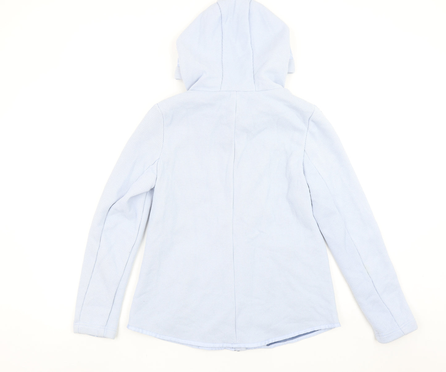 Street One Women Blue Full Zip Hoodie Size 10 Cotton Blend