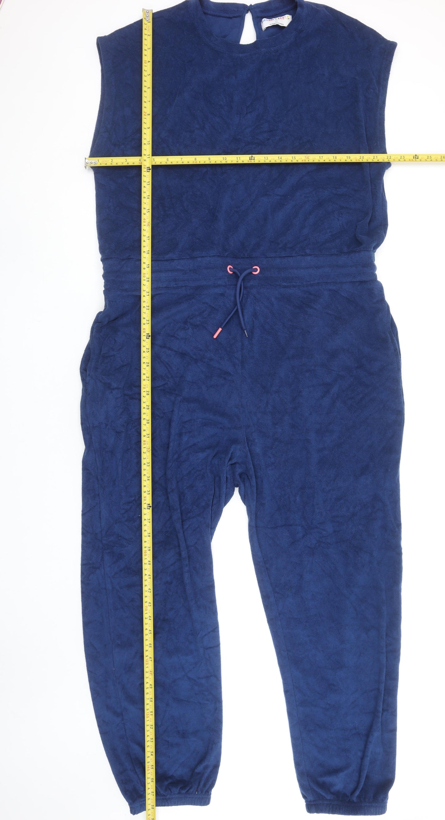 Helen Steele x Dunnes Stores Blue Sleeveless Jumpsuit Women L Regular Fit