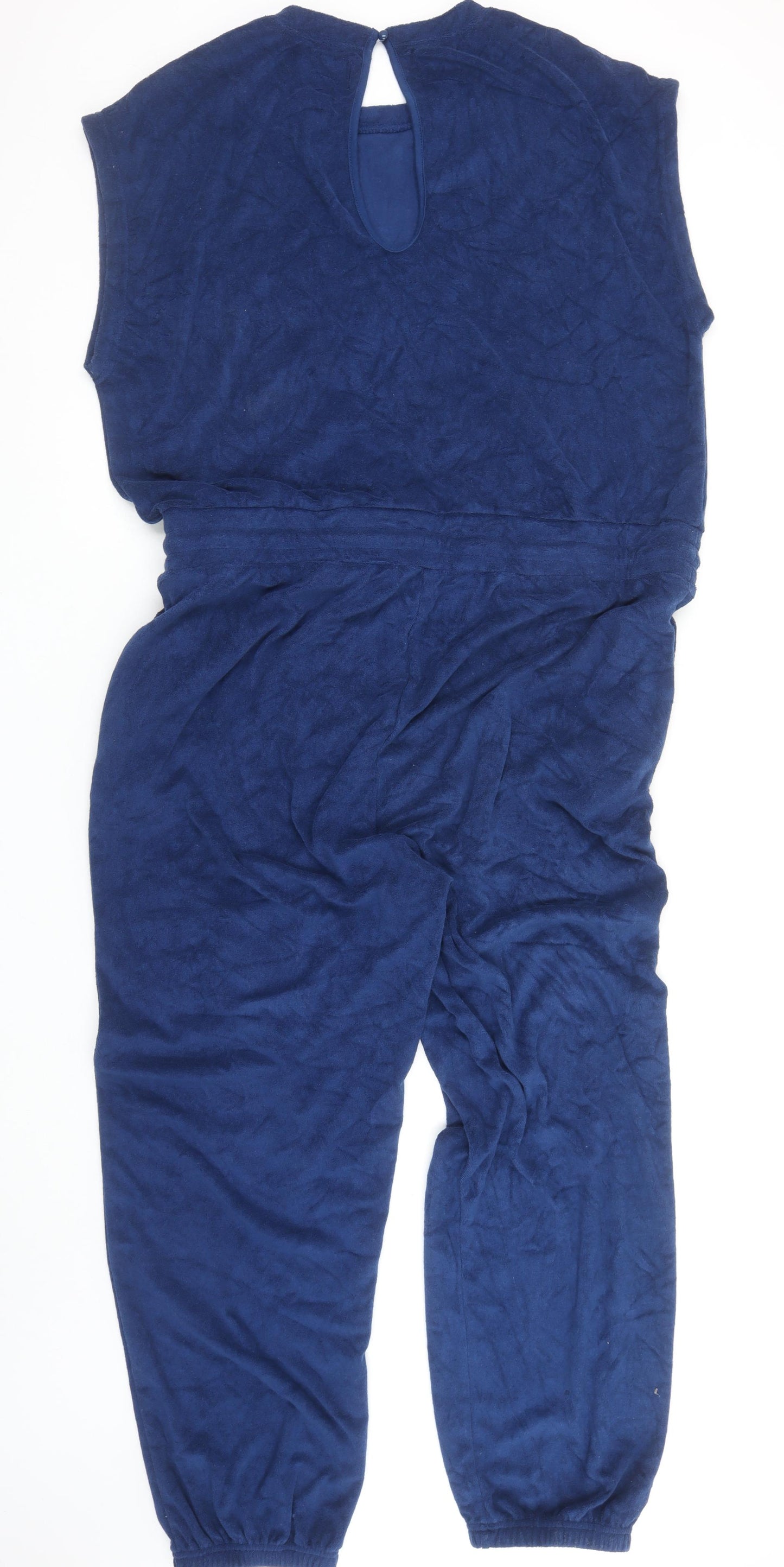 Helen Steele x Dunnes Stores Blue Sleeveless Jumpsuit Women L Regular Fit