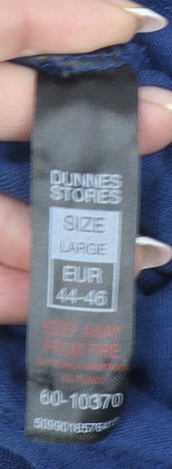 Helen Steele x Dunnes Stores Blue Sleeveless Jumpsuit Women L Regular Fit