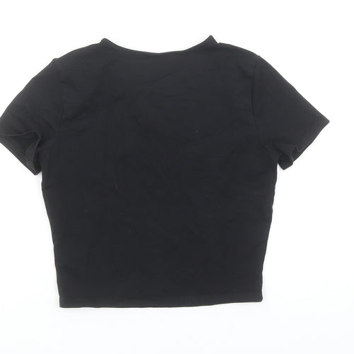 New Look Girls Black Nirvana Graphic Cropped T-Shirt 12-13 Years