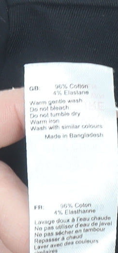 New Look Girls Black Nirvana Graphic Cropped T-Shirt 12-13 Years