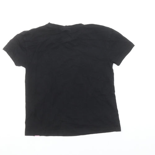 Barbie Girls Black Graphic T-Shirt 8-9 Years Classic Retro Style