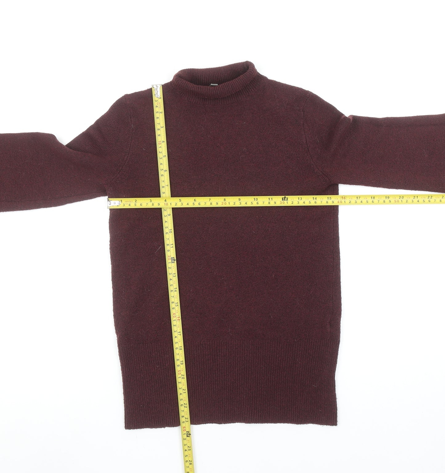 Oasis Womens Brown Mock Neck Long Sleeve Pullover Jumper XS