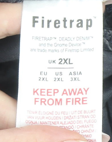 Firetrap Men's Blue Camouflage 2XL Cargo Shorts with Pockets