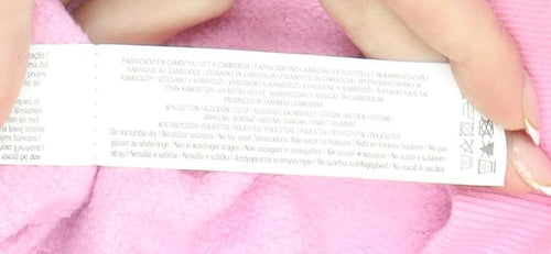 Disney Stitch Girls Pink Blue Pullover Hoodie 12-13 Years Primark