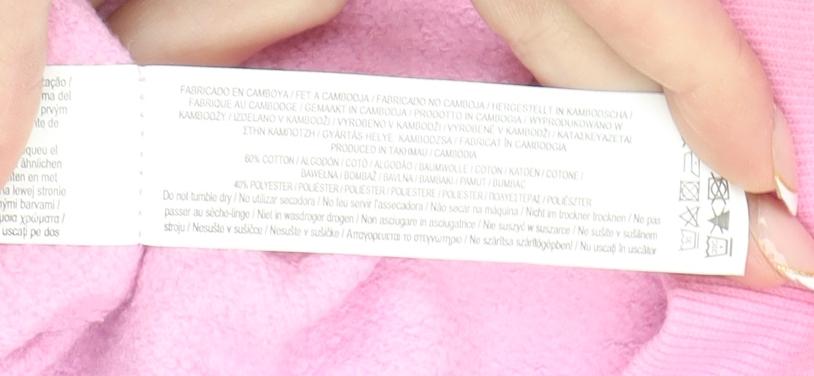 Disney Stitch Girls Pink Blue Pullover Hoodie 12-13 Years Primark