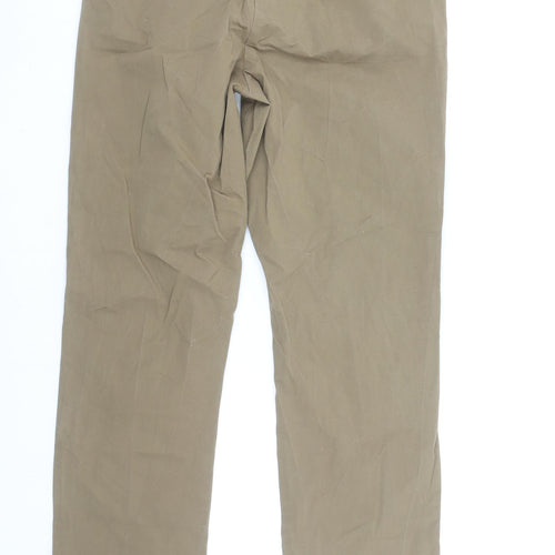 Denim Co. Men's Beige Jogger Trousers Size M Elastic Waist Casual