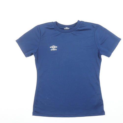 Umbro Men Blue Small Athletic Fit Short Sleeve Jersey T-Shirt
