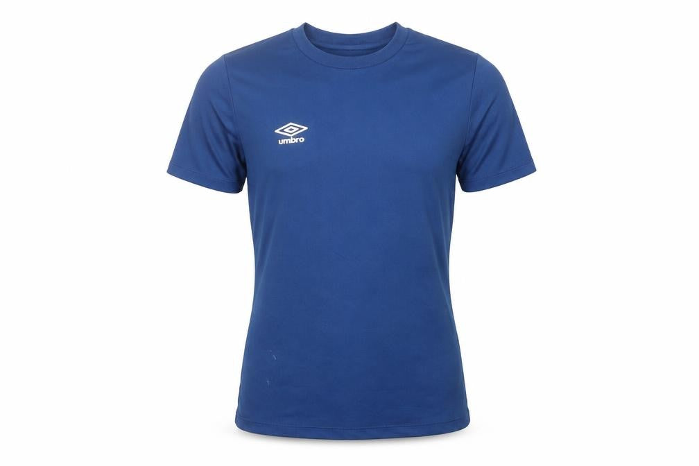 Umbro Men Blue Small Athletic Fit Short Sleeve Jersey T-Shirt