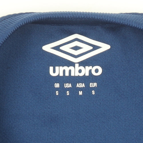 Umbro Men Blue Small Athletic Fit Short Sleeve Jersey T-Shirt