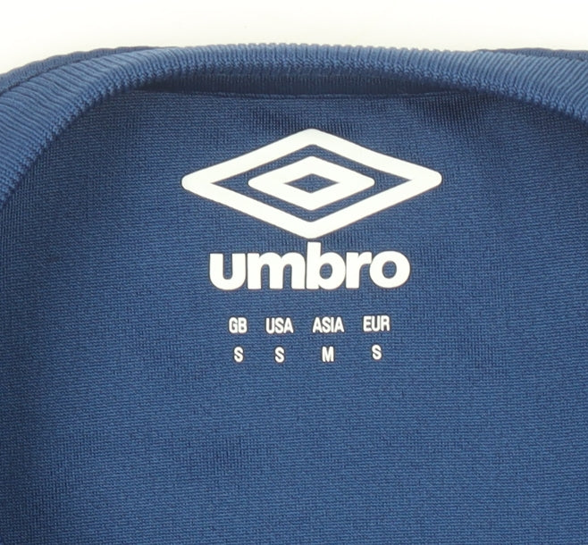 Umbro Men Blue Small Athletic Fit Short Sleeve Jersey T-Shirt