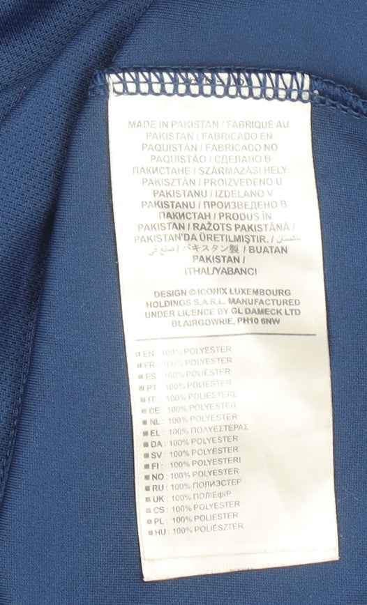 Umbro Men Blue Small Athletic Fit Short Sleeve Jersey T-Shirt