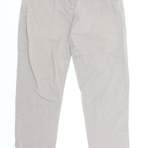 Primark Women’s Beige Straight Jeans Size 10 Regular Fit Zip Button