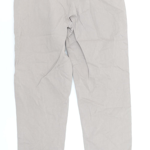 Primark Women’s Beige Straight Jeans Size 10 Regular Fit Zip Button