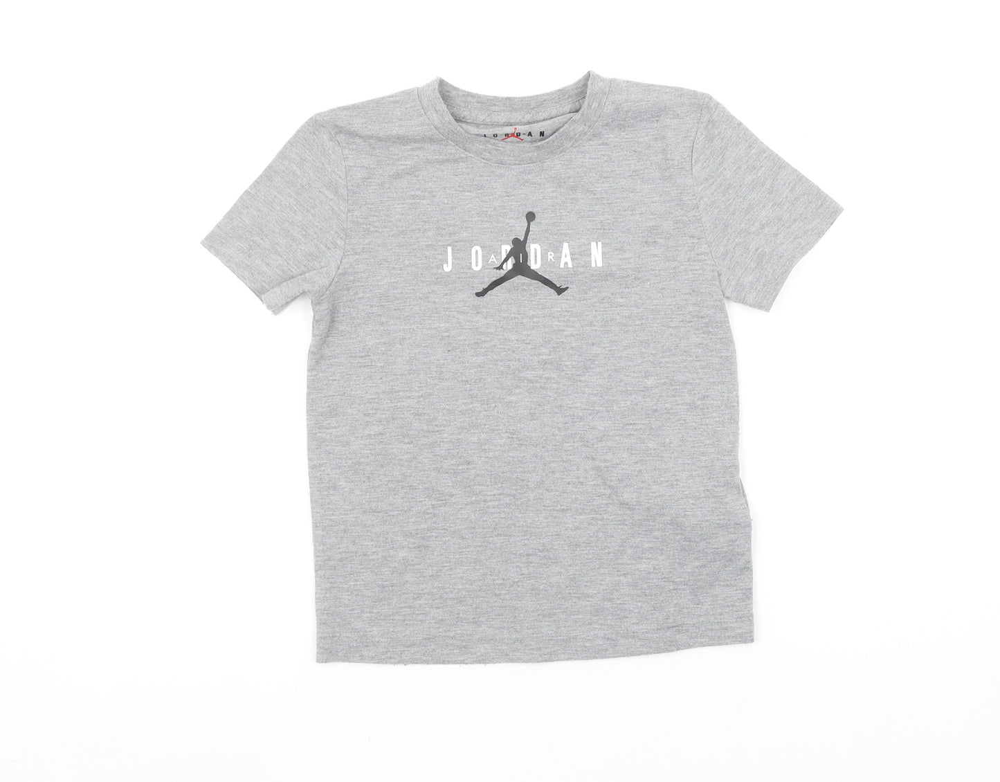 Jordan Boys Grey 5-6 Years Sports Logo T-Shirt