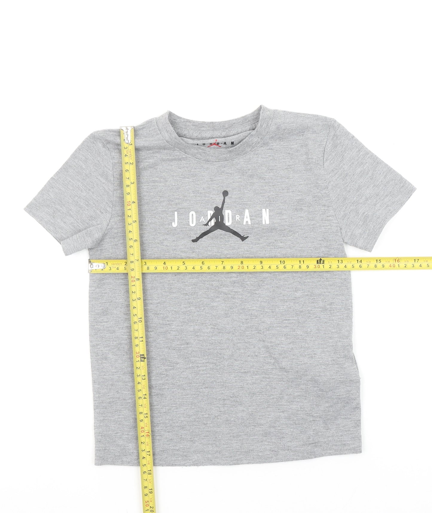 Jordan Boys Grey 5-6 Years Sports Logo T-Shirt