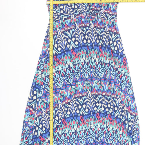 Zapara Women's Multicoloured Size 6 Fit & Flare V-Neck Dress