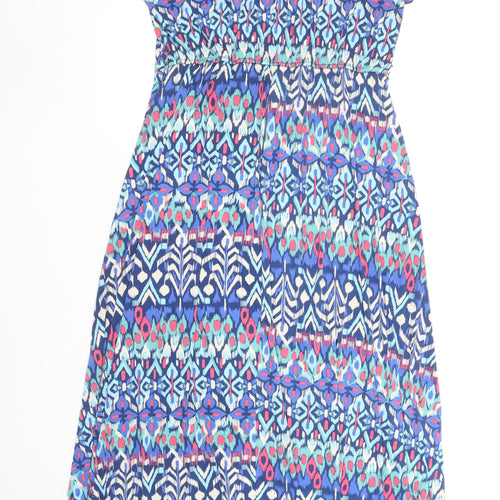 Zapara Women's Multicoloured Size 6 Fit & Flare V-Neck Dress