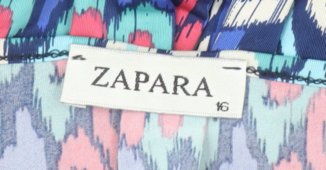 Zapara Women's Multicoloured Size 6 Fit & Flare V-Neck Dress