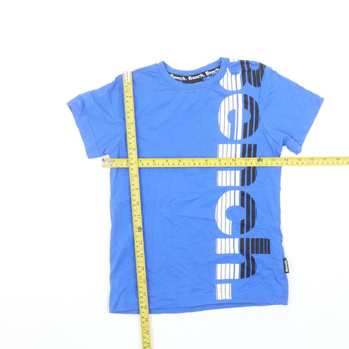Bench Boys Blue Logo Graphic Cotton Short Sleeve T-Shirt 5-6 Years