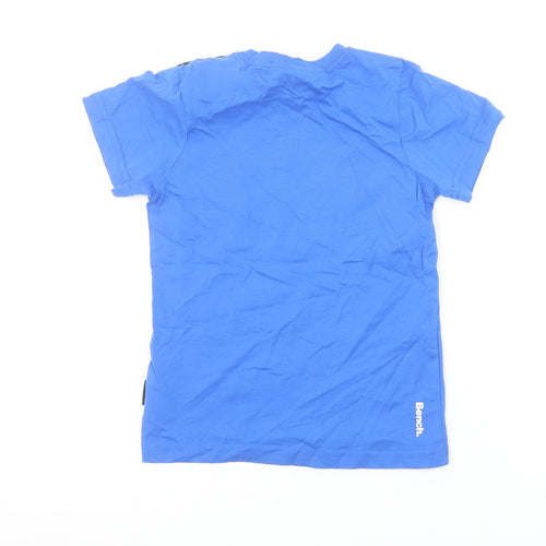 Bench Boys Blue Logo Graphic Cotton Short Sleeve T-Shirt 5-6 Years