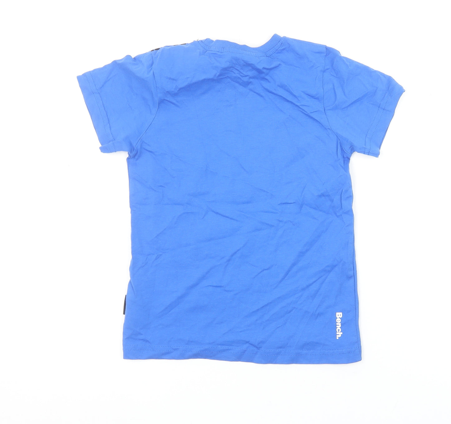 Bench Boys Blue Logo Graphic Cotton Short Sleeve T-Shirt 5-6 Years