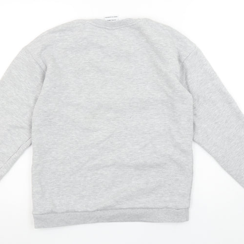 Disney Girls Grey Donald Duck Pullover Sweatshirt 12-13 Years