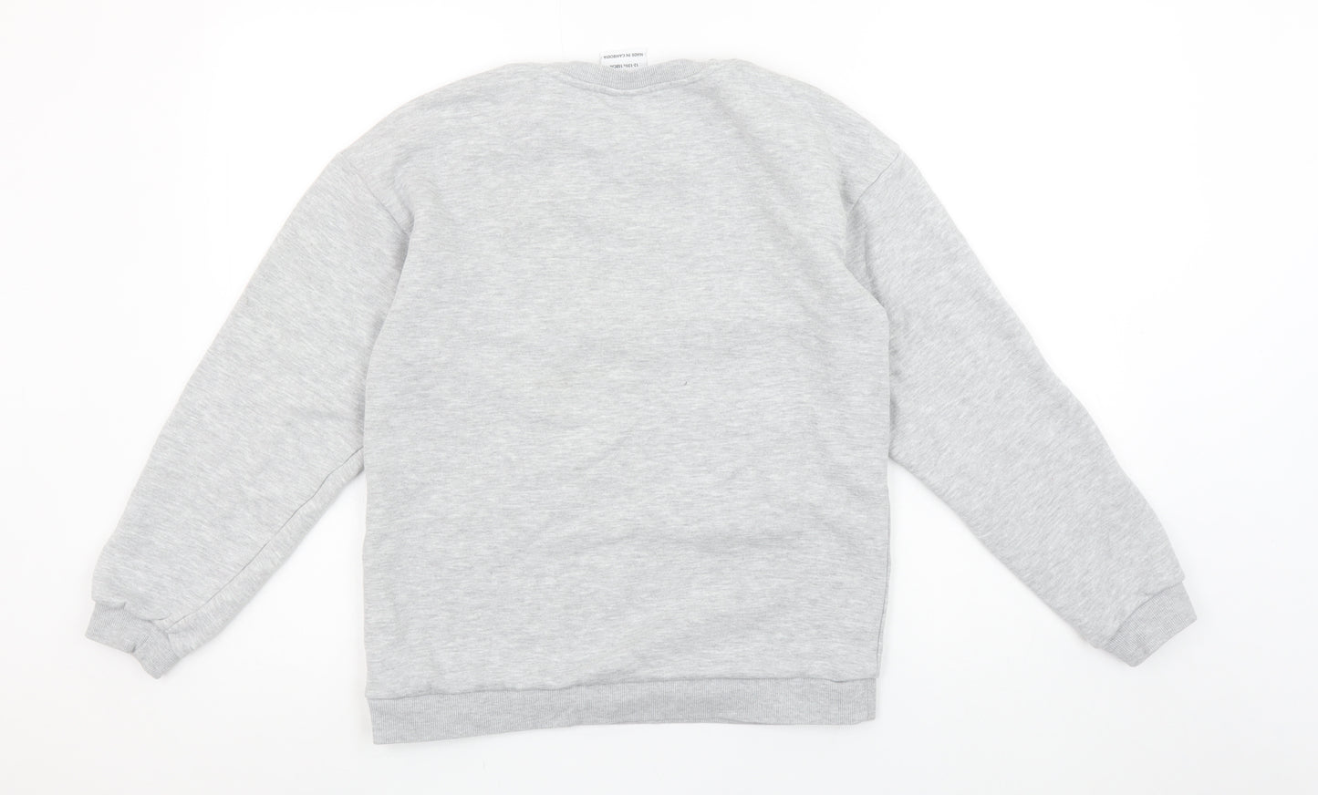 Disney Girls Grey Donald Duck Pullover Sweatshirt 12-13 Years