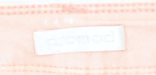 Promod Women’s Pink Chino Shorts Size 8 Summer Stretch Cotton