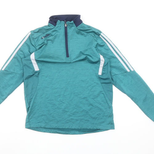 O'Neills Boys Green 1/4 Zip Sports Sweatshirt Age 13 Regular Fit