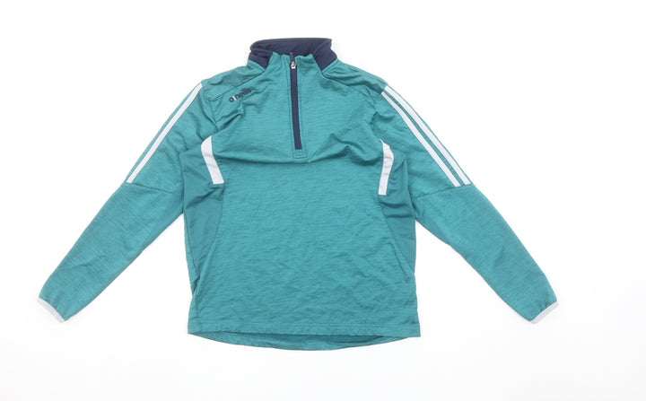 O'Neills Boys Green 1/4 Zip Sports Sweatshirt Age 13 Regular Fit