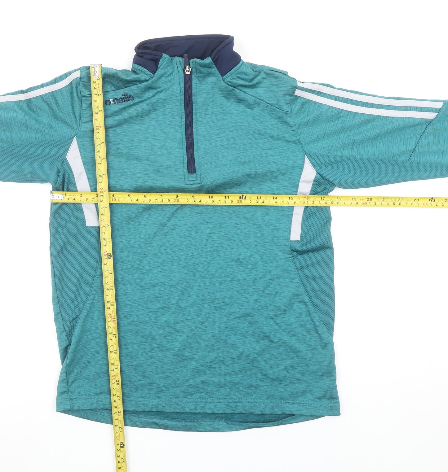 O'Neills Boys Green 1/4 Zip Sports Sweatshirt Age 13 Regular Fit
