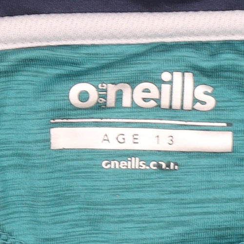 O'Neills Boys Green 1/4 Zip Sports Sweatshirt Age 13 Regular Fit