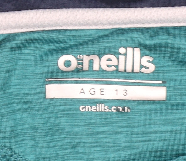 O'Neills Boys Green 1/4 Zip Sports Sweatshirt Age 13 Regular Fit