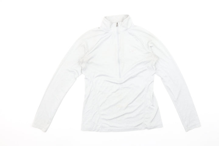 Under Armour Women White XS 1/2 Zip Pullover Sweatshirt