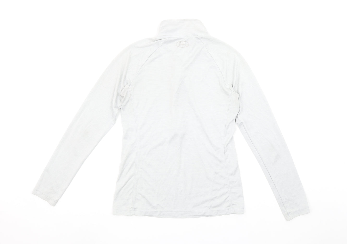 Under Armour Women White XS 1/2 Zip Pullover Sweatshirt