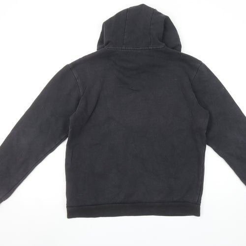 Adidas Womens Black Small Pullover Hoodie Cotton Blend