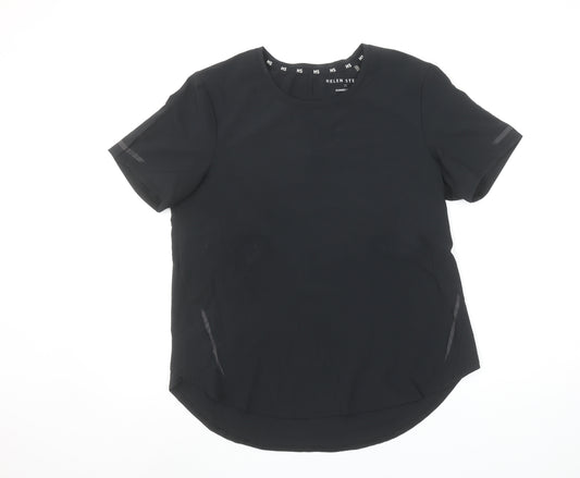 Helen Steele x Dunnes Stores Black Short Sleeve Women's Activewear T-Shirt Size S