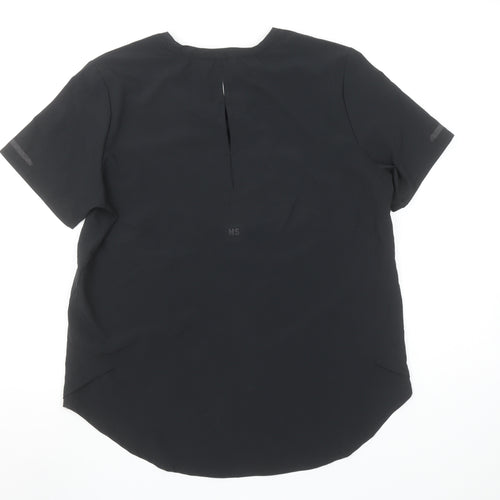 Helen Steele x Dunnes Stores Black Short Sleeve Women's Activewear T-Shirt Size S