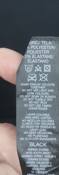 Helen Steele x Dunnes Stores Black Short Sleeve Women's Activewear T-Shirt Size S