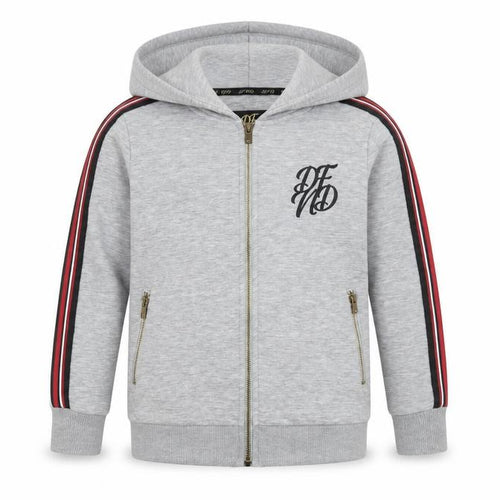 DFND Boys Grey Full Zip Hoodie Gold Logo 9-10 Years