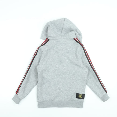 DFND Boys Grey Full Zip Hoodie Gold Logo 9-10 Years