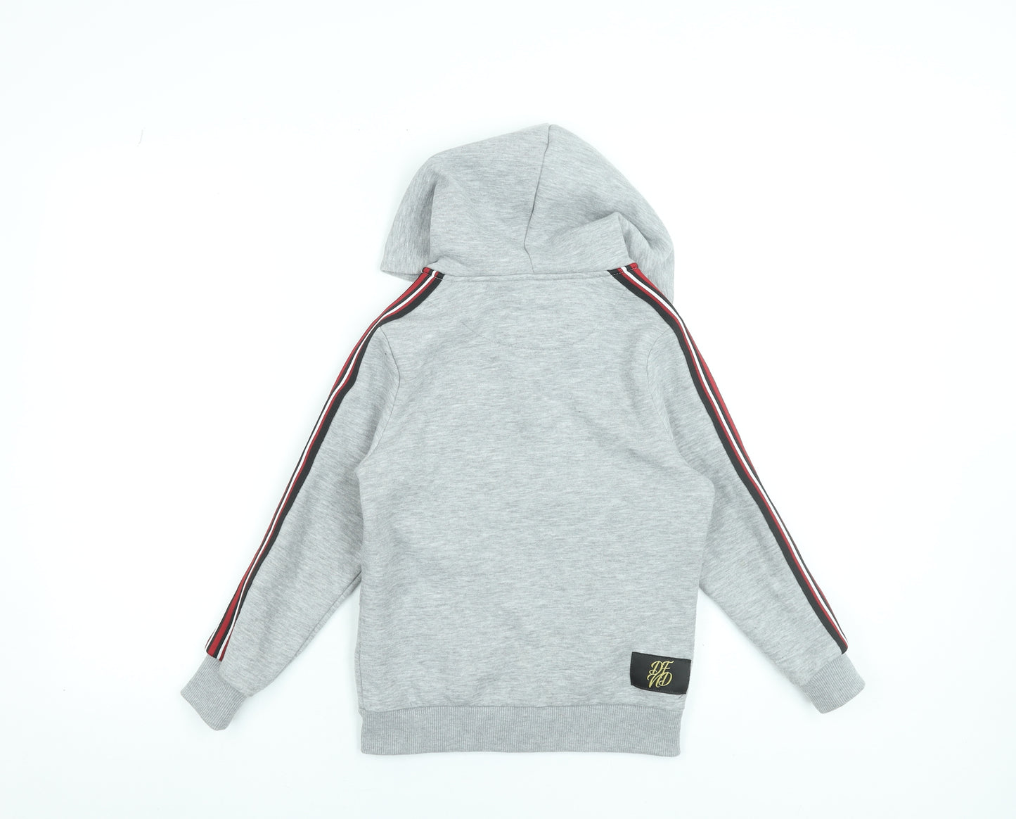 DFND Boys Grey Full Zip Hoodie Gold Logo 9-10 Years