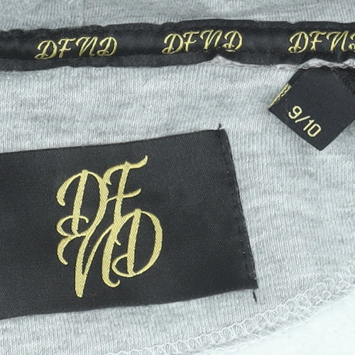 DFND Boys Grey Full Zip Hoodie Gold Logo 9-10 Years