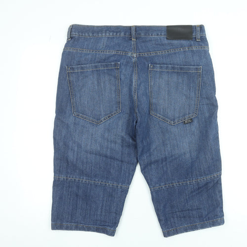 Denim Co Men's Blue Denim Cargo Shorts Size 36 Regular Fit